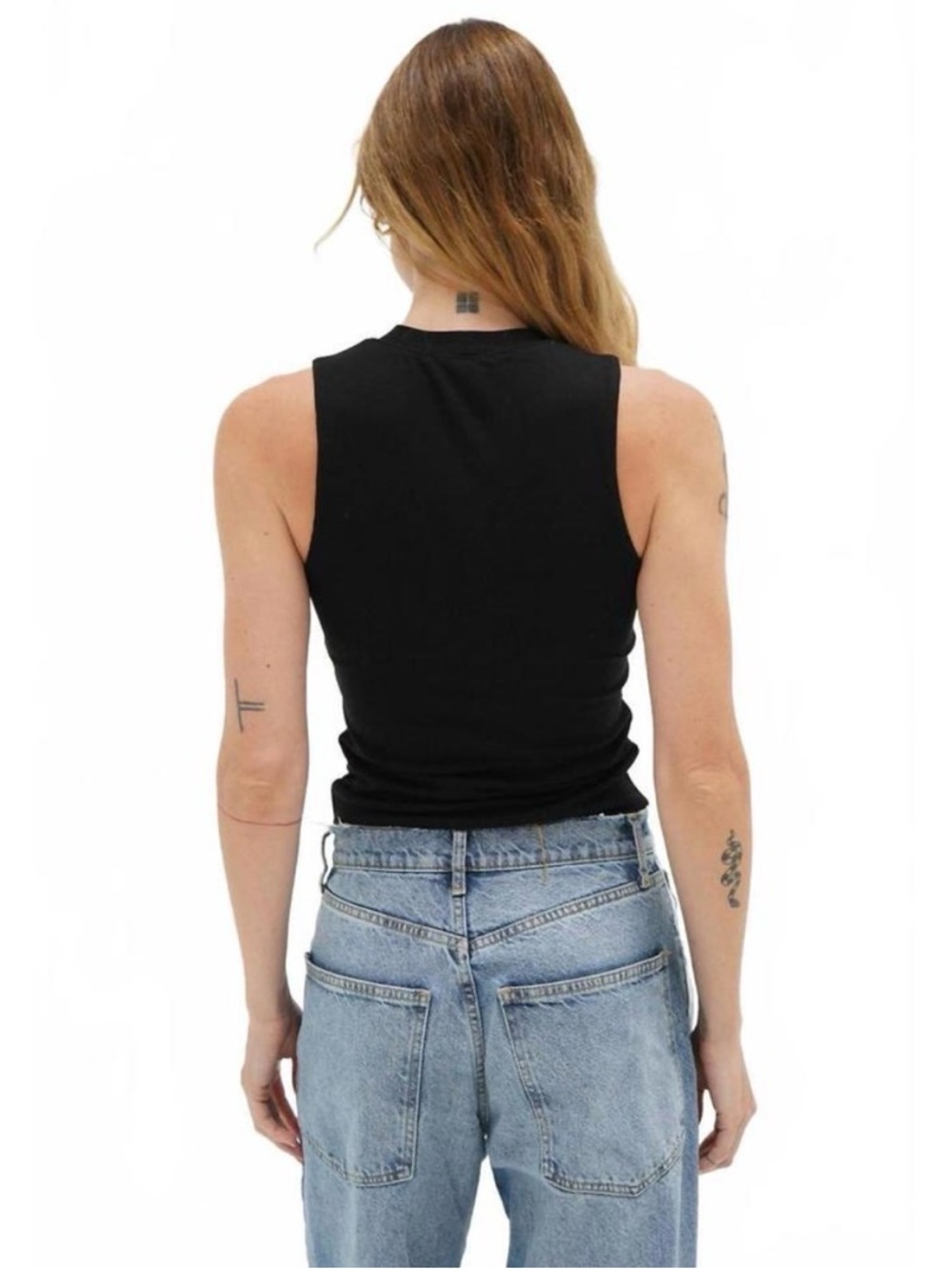 LNA CLOTHING Ribbed Double Layer Sleeveless Tank SIZE: SMALL - Picture 2 of 9
